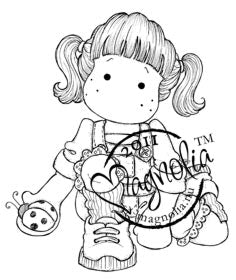 Magnolia Rubber Stamps - Kneeling Tilda*