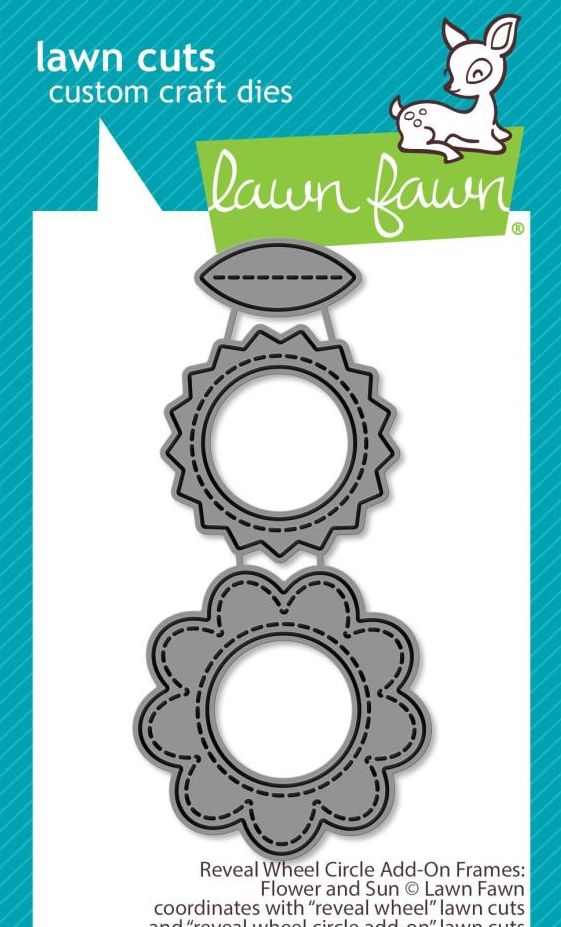 Lawn Fawn - 2254 Reveal Wheel Circle Add-on Flower & Sun