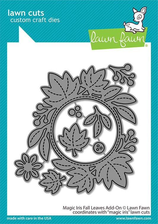 Lawn Fawn - LF2696 Magic Iris Fall Leaves add-on die - out of stock