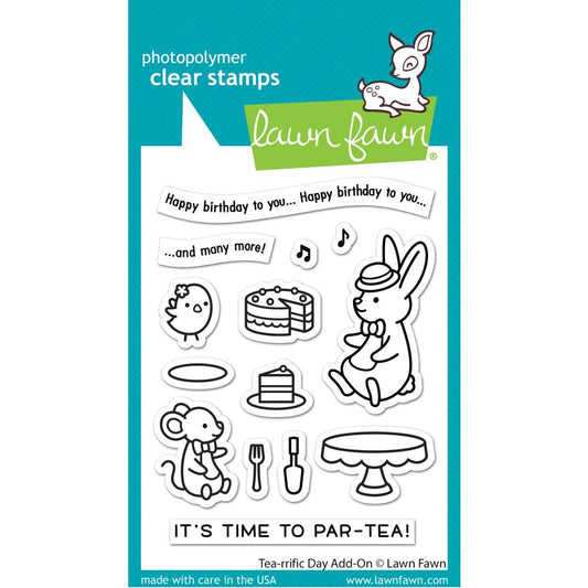 Lawn Fawn - LF2858/2859 Tea-riffic Day Add-on (stamp & die set)