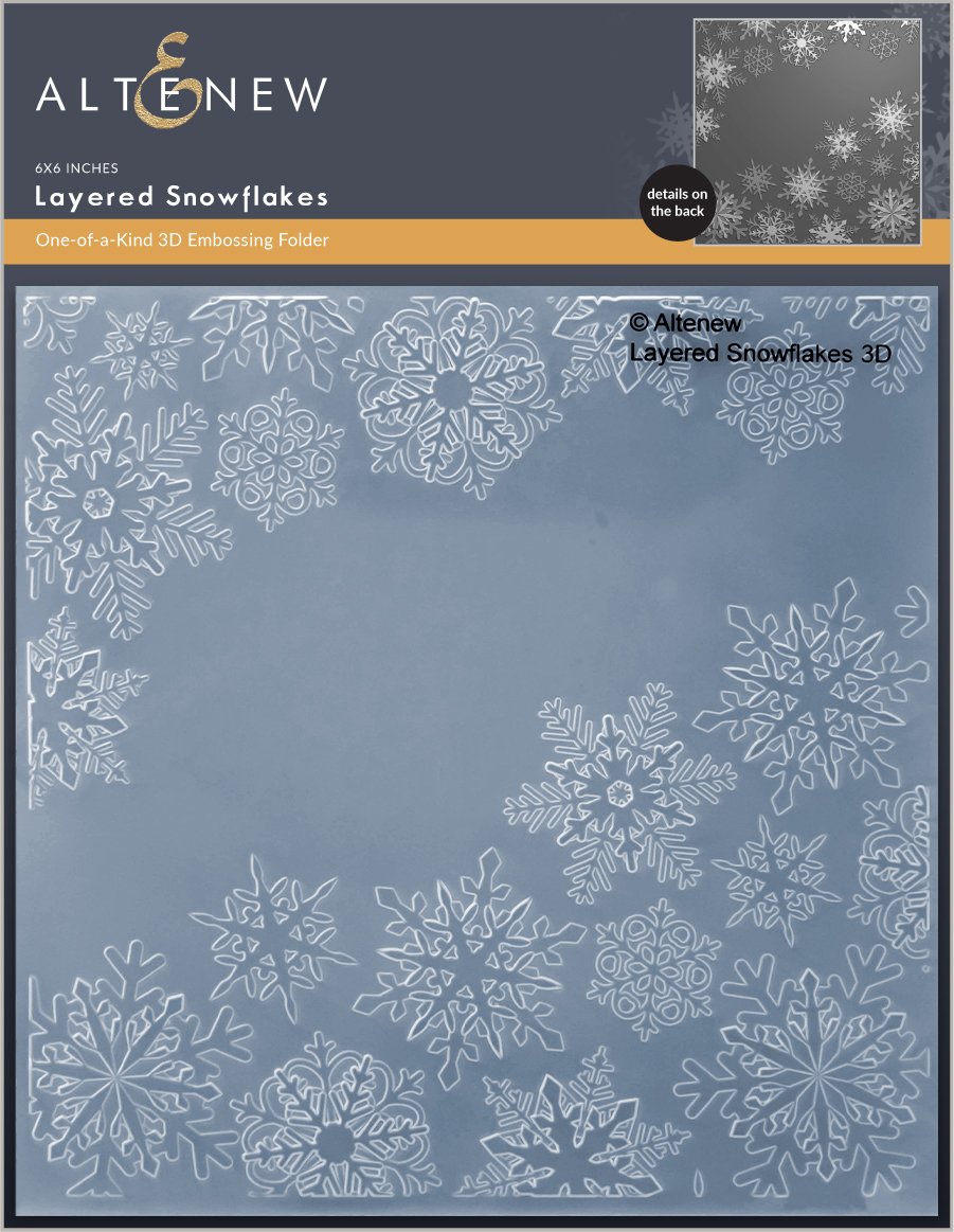 Altenew - Layered Snowflakes 3D Embossing Folder*