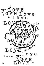 Magnolia Rubber Stamps - Love Background*