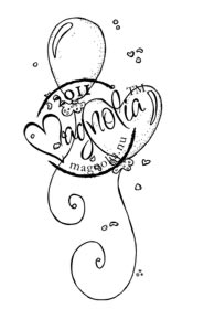 Magnolia Rubber Stamps - Lovely Balloons*