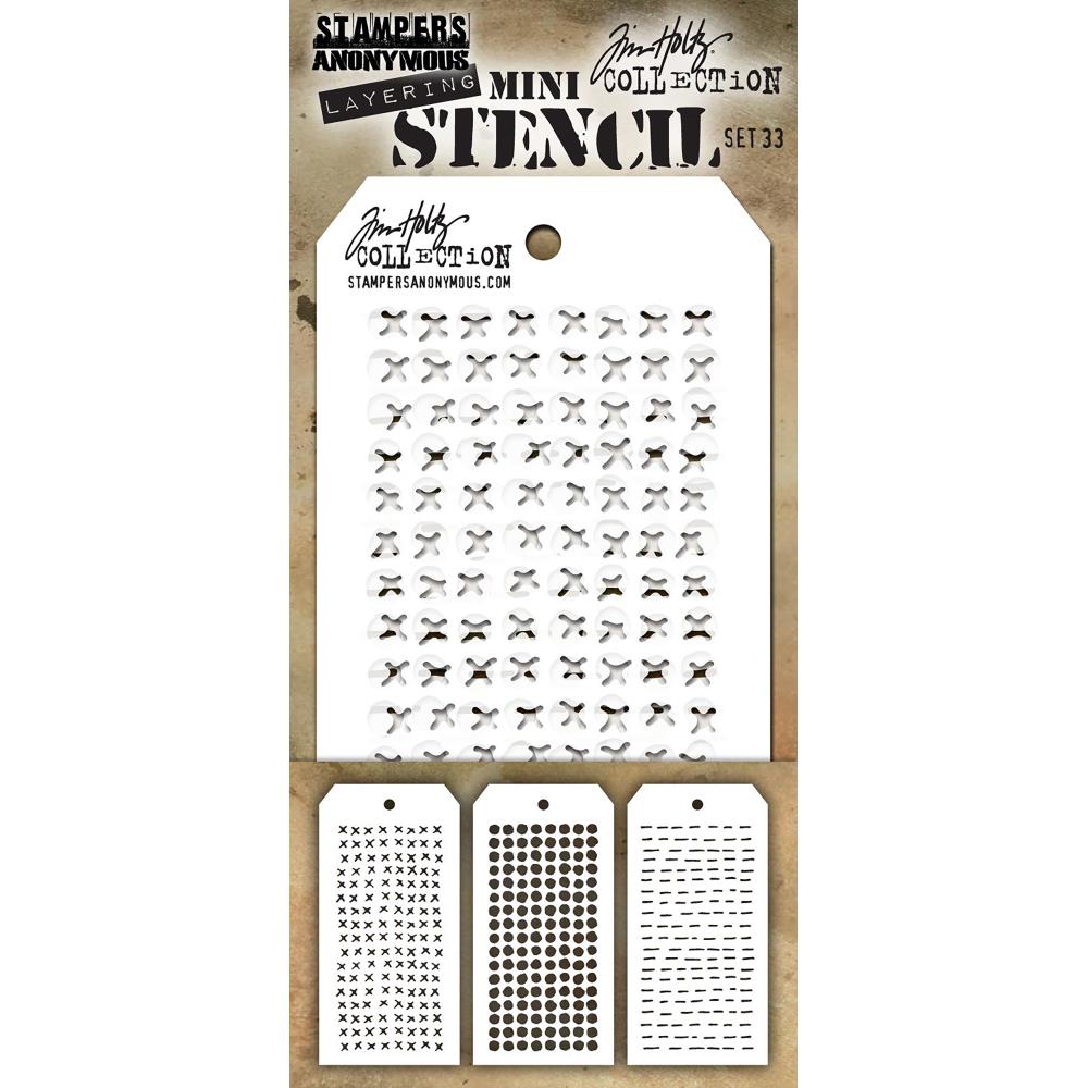 Tim Holtz Mini Stencil Set 33 - out of stock