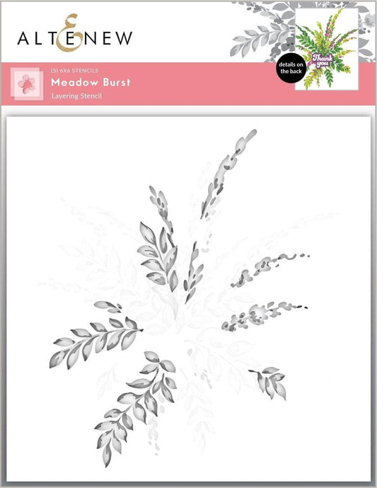 Altenew - Meadow Burst Stencil Set 5 in 1