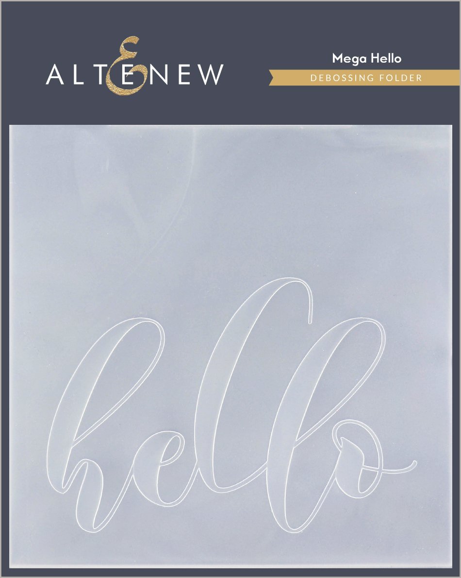 Altenew - Mega Hello 3D Embossing Folder