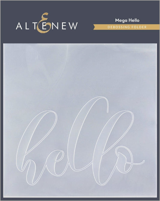 Altenew - Mega Hello 3D Embossing Folder*