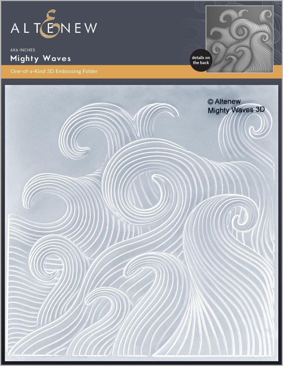 Altenew - Mighty Waves 3D Embossing Folder*