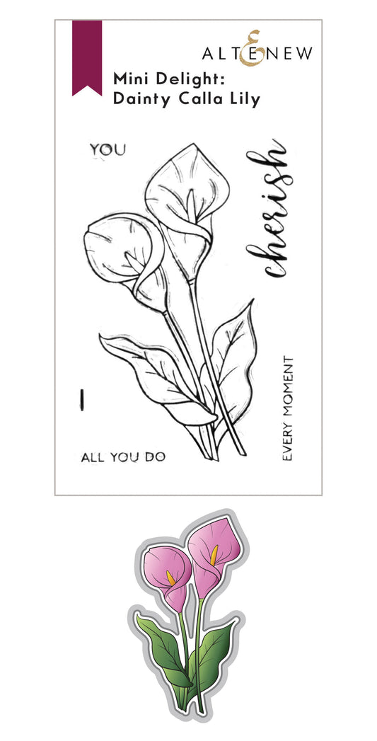 Altenew - Mini Delight Dainty Calla Lily (stamp & die set) - sorry out of stock