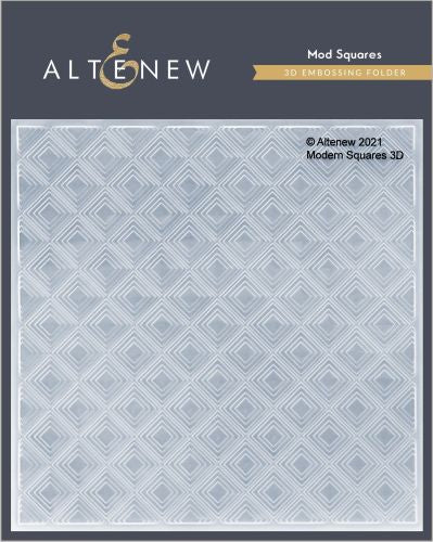 Altenew - Mod Squares 3D Embossing Folder - out ofstock