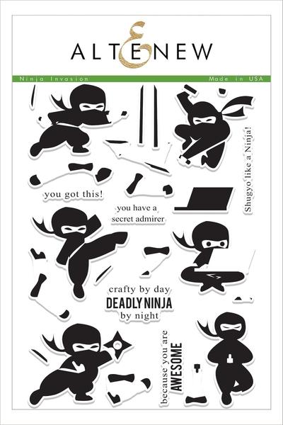 Altenew - Ninja Invasion stamp set.. - 1 only