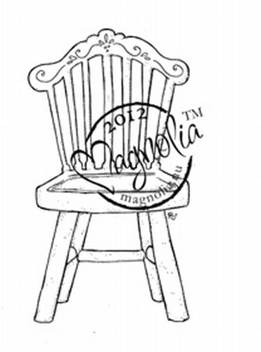 Magnolia Rubber Stamp - Old Swedish Bench