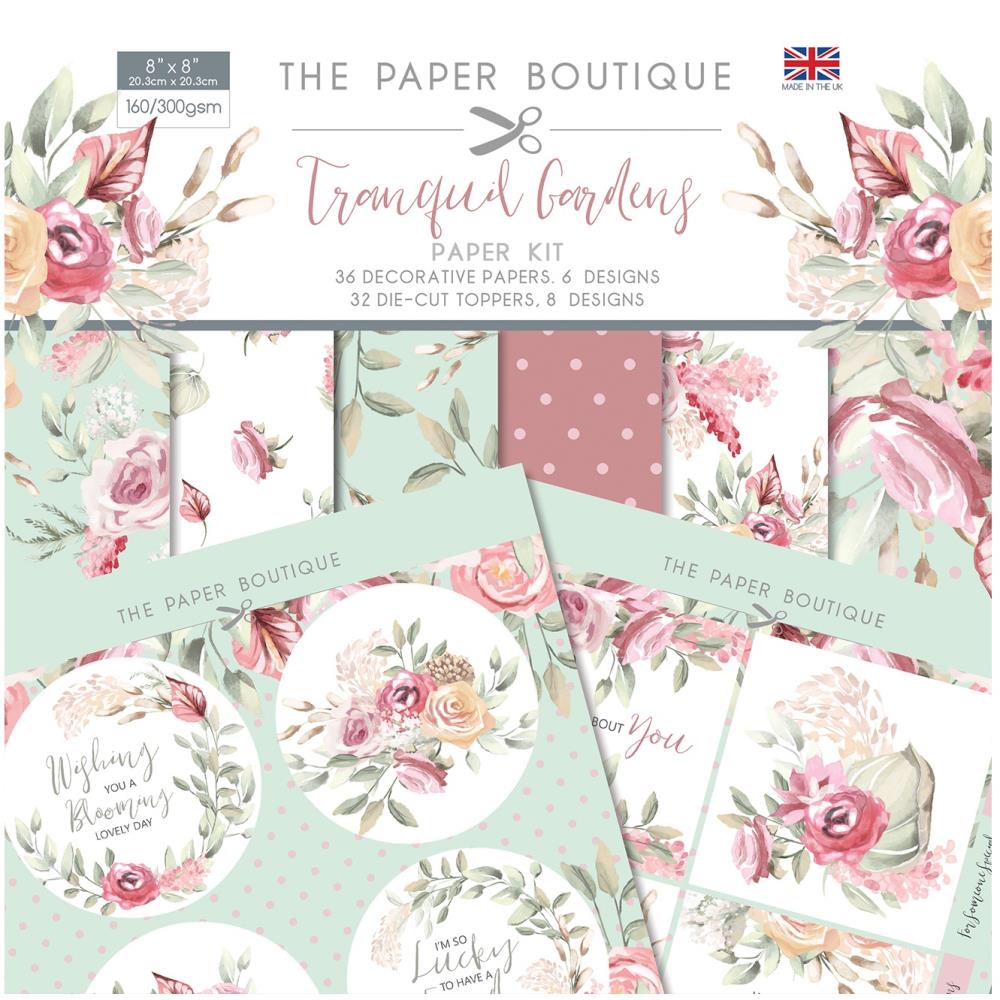 The Paper Boutique - PB1409 Tranquil Garden 8x8 Kit