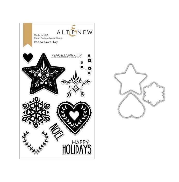 Altenew - Peace Love Joy (Stamp & Die Bundle)*