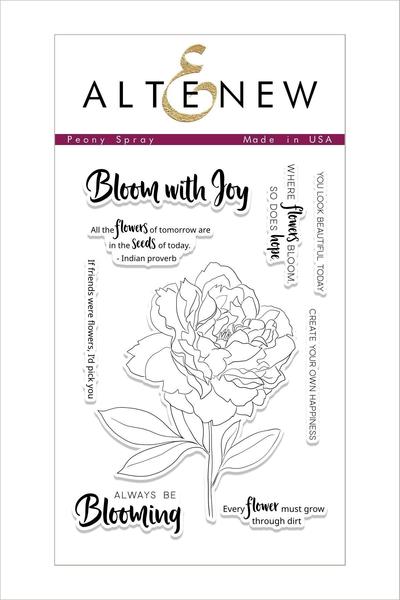 Altenew - Peony Spray stamp set..