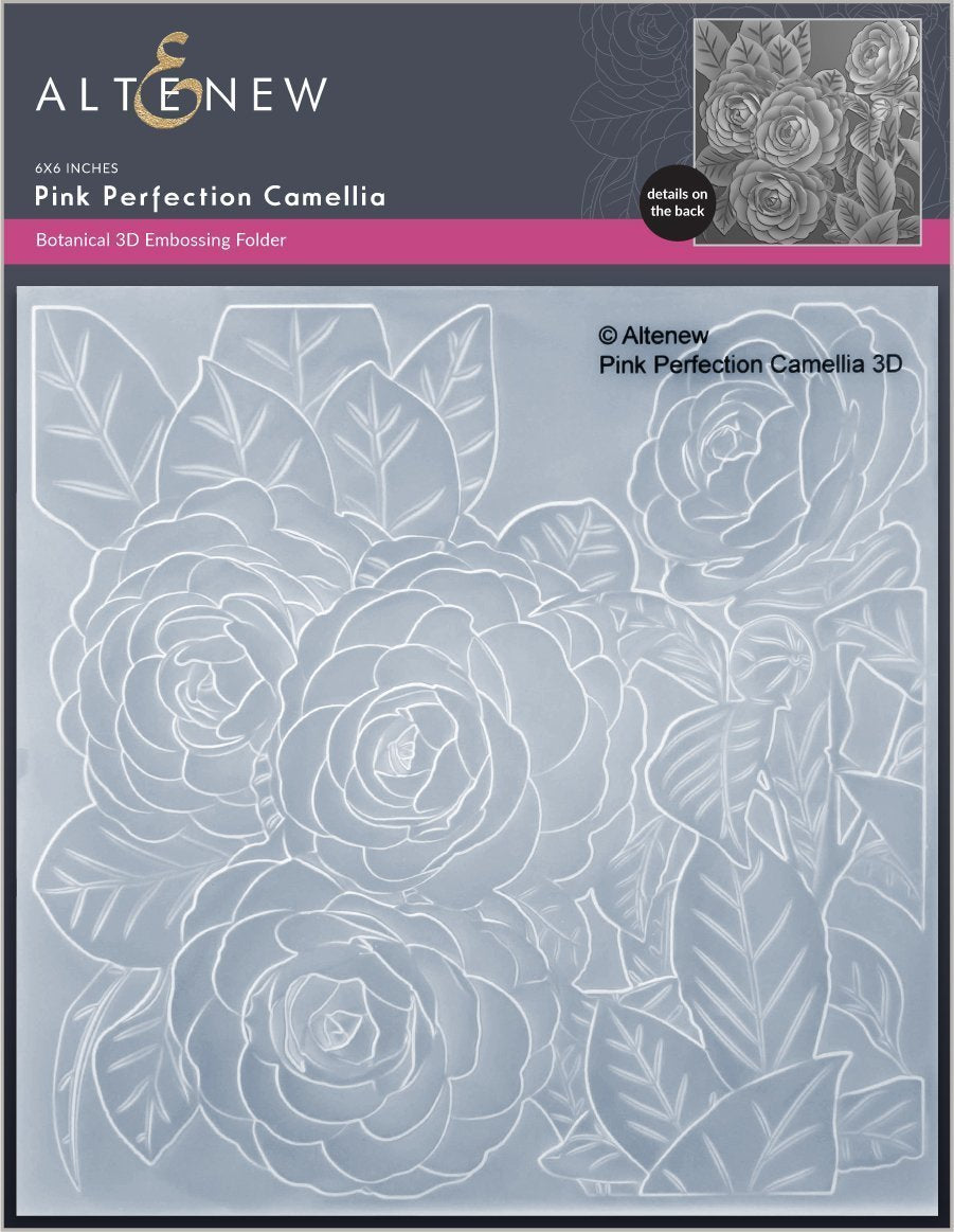 Altenew - Pink Perfection Camellia 3D Embossing Folder*