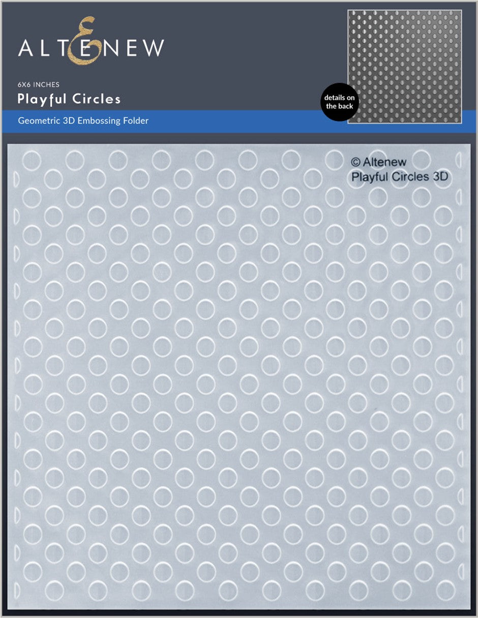 Altenew - Playful Circles 3D Embossing Folder* - out of stock