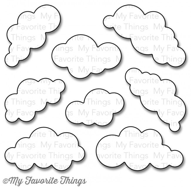 My Favorite Things - Puffy Clouds die set........