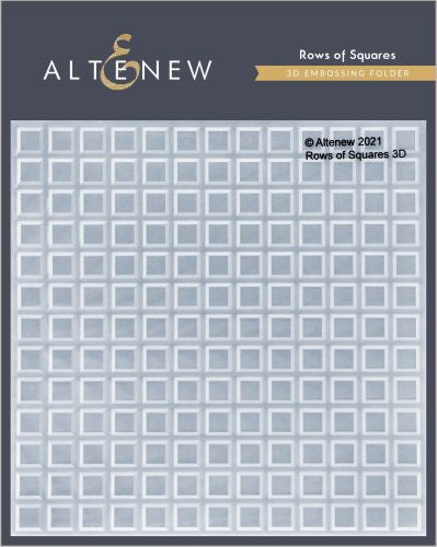 Altenew - Rows of Squares 3D Embossing Folder