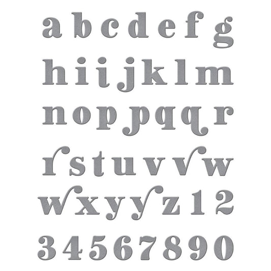 Spellbinders - S4-1162 Be Bold Lowercase Alphabet and Numbers