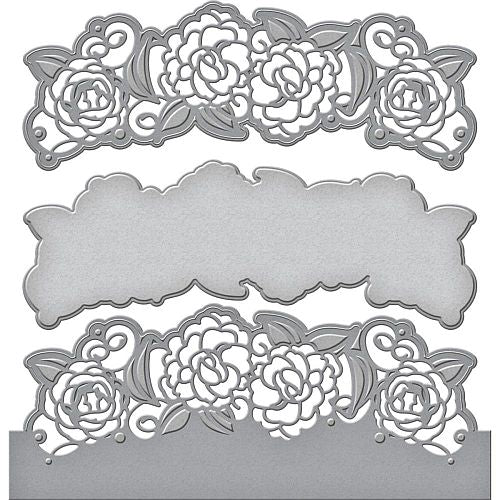 Spellbinders S4691 Camellia Border..