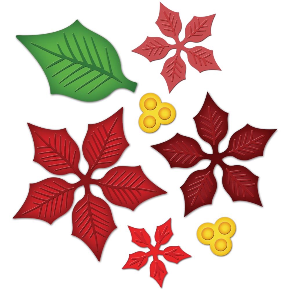 Spellbinders - S5055 Layered Poinsettia die set - out of stock