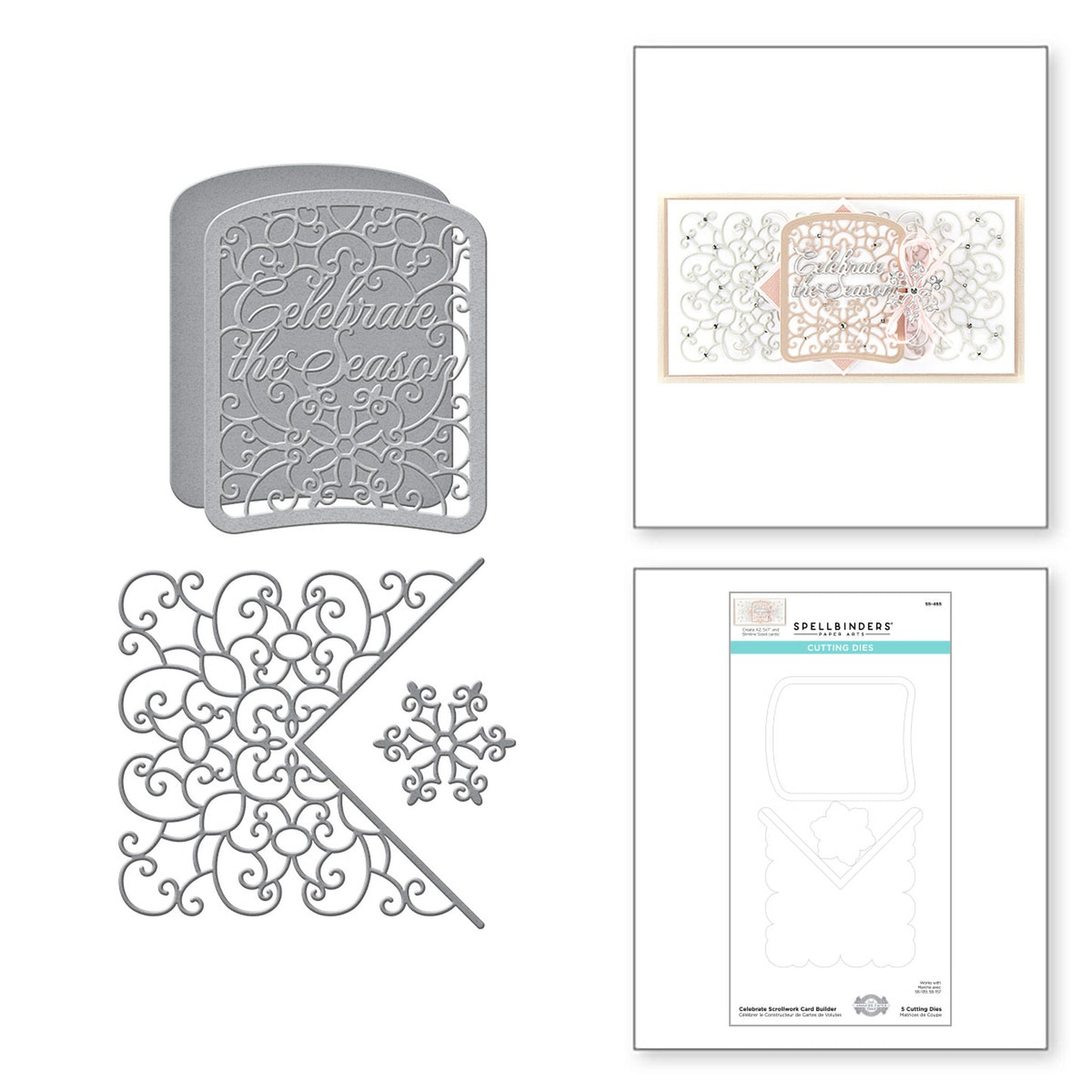 Spellbinders - S5-465 Celebrate Scrollwork Card Builder