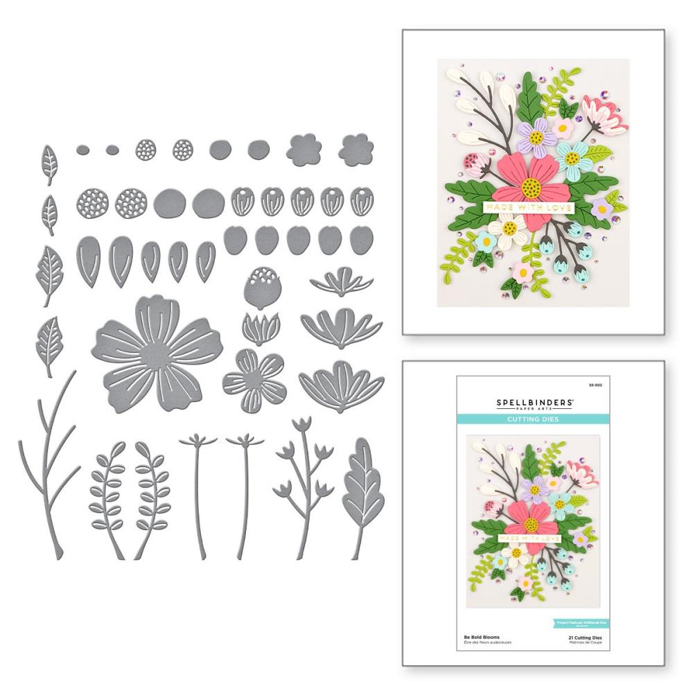 Spellbinders - S5-502 Be Bold Blooms