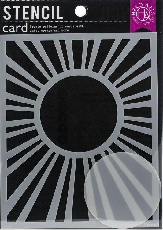 Hero Arts - SA154 Sun Background Stencil