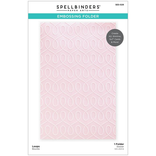 *Spellbinders - SES-029 Loops Embossing Folder*