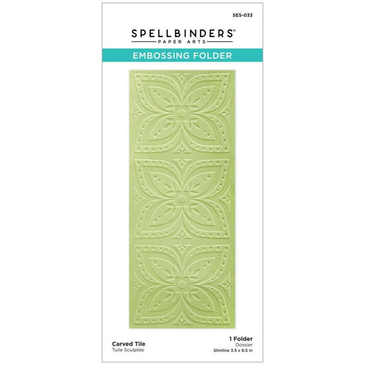 Spellbinders - SES-033 Carved Tile Embossing Folder........