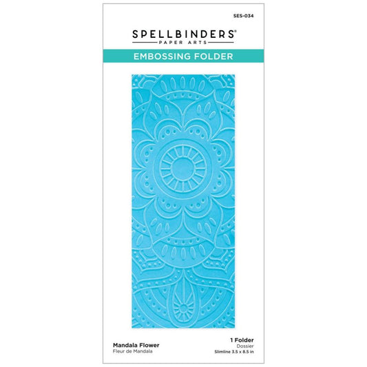 Spellbinders - SES034 Mandala Flower Embossing Folder