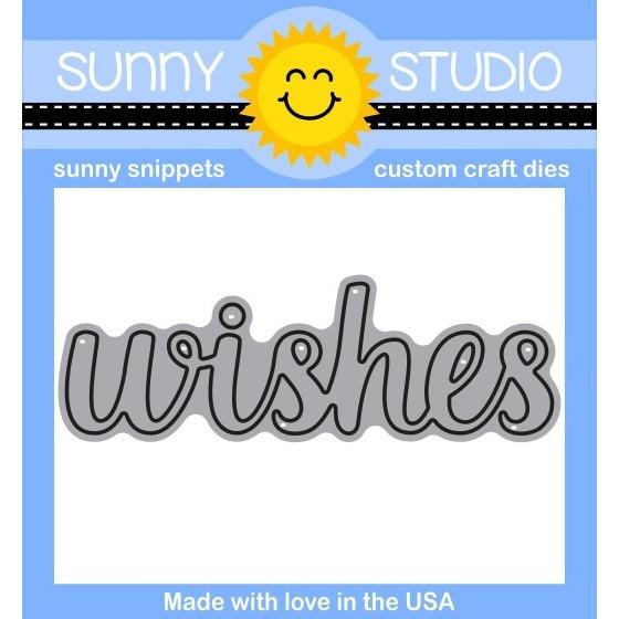 Sunny Studio Stamps - SS805 Wishes Word die.. 1 only