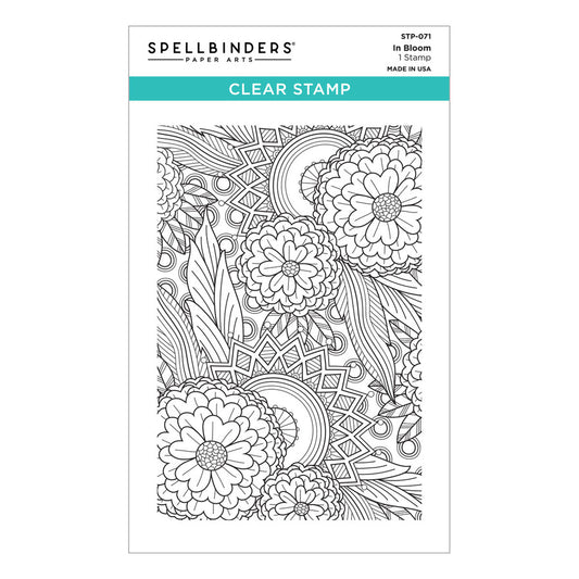 Spellbinders STP-071 In Bloom Clear Stamp Set from the Cardmaker III Collection