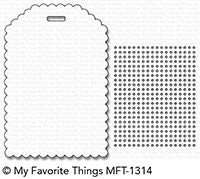 My Favorite Things - Scallop Cross Stitch Tag die