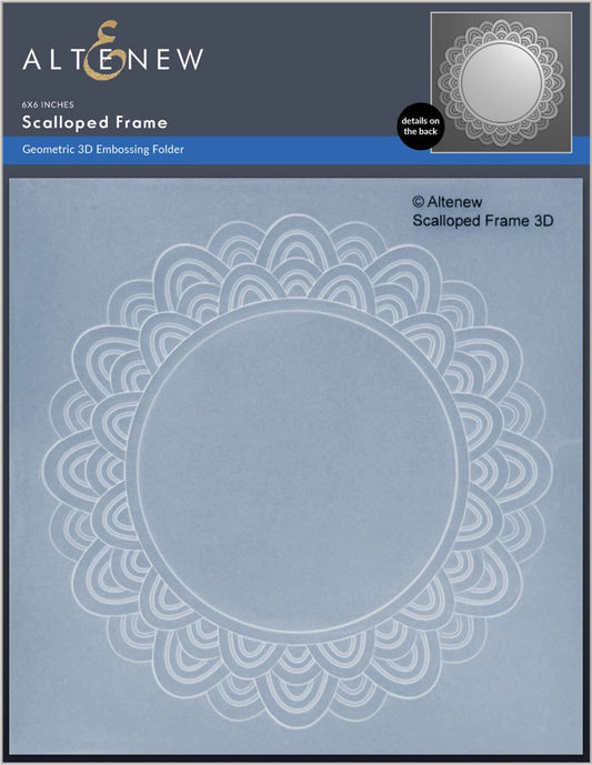 Altenew - Scalloped Frame 3D Embossing Folder