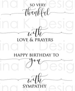 Gina K Designs - Scripty Sayings 1 Mini - out of stock