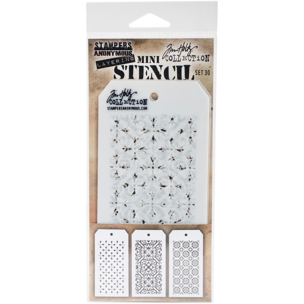 Tim Holtz Mini Stencil Set - Set 30 - out of stock