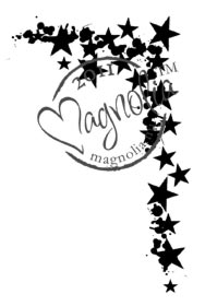 Magnolia Rubber Stamps - Shooting Stars Border*