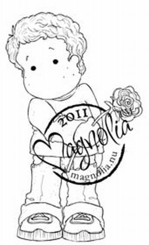 Magnolia Rubber Stamp - Shy Rose Edwin