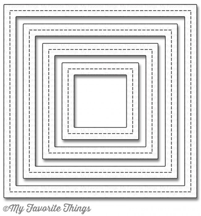 Square Frame Die My Favorite Things - Single Stitch Line Square Frame die set ...