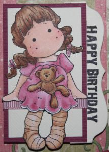 Magnolia Rubber Stamps - Sitting Tilda with Teddybear*