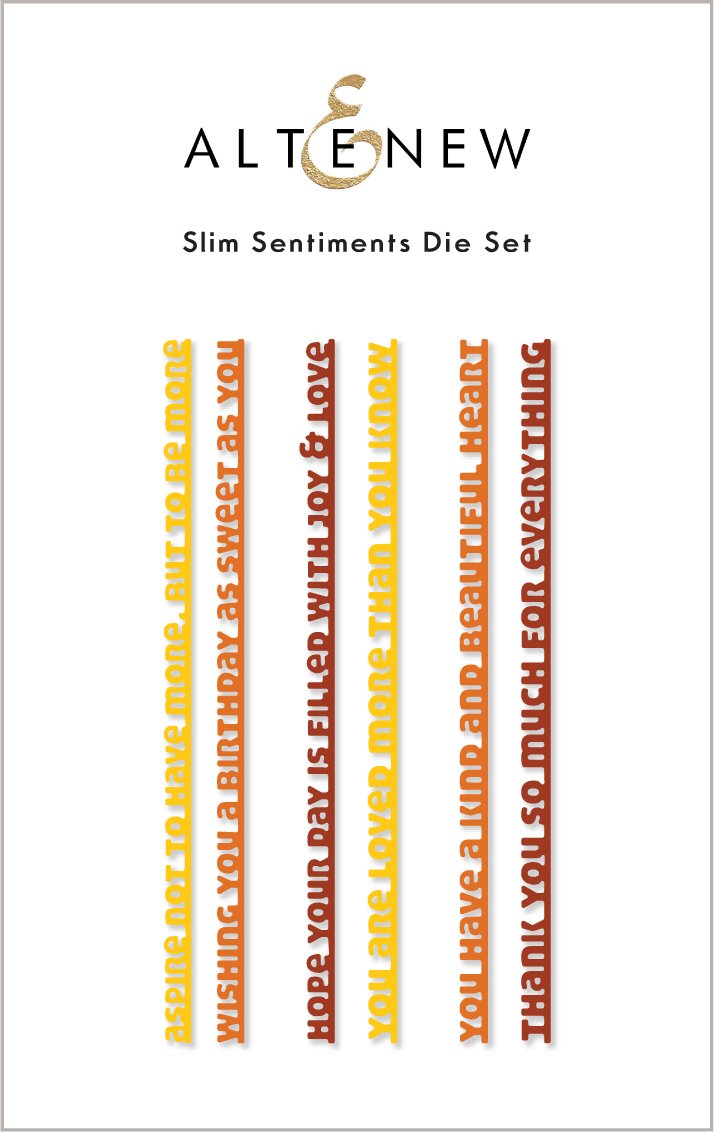 Altenew - Slim Sentiments die set