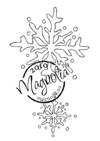 Magnolia Rubber Stamps - Sparkling Snowflakes*