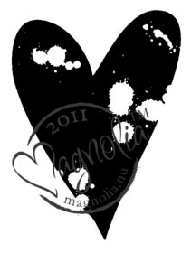 Magnolia Rubber Stamps - Splash Heart*