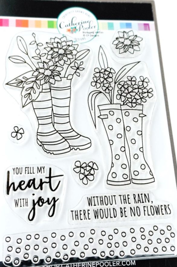 Catherine Pooler - Bloomin' Wellies stamp set