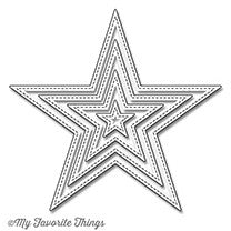 My Favorite Things - Dienamics Stitched Star Stax..