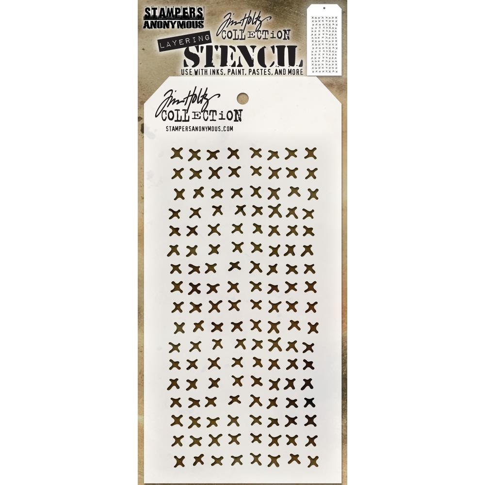 Tim Holtz Stencil - THS099 Stitched