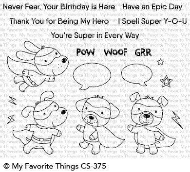 My Favorite Things - Super Dog stamp set