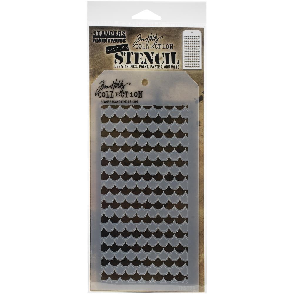 Tim Holtz THS128 Scallop Stencil